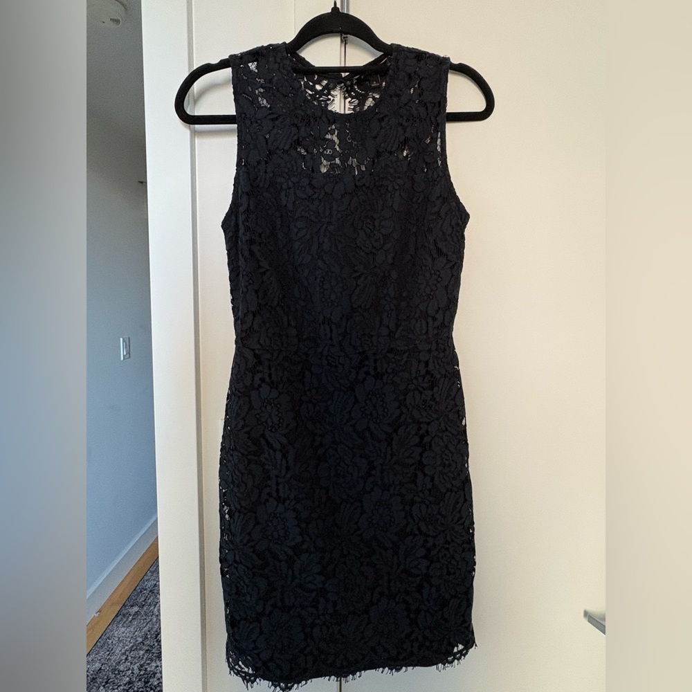 Banana Republic Navy Lace Dress